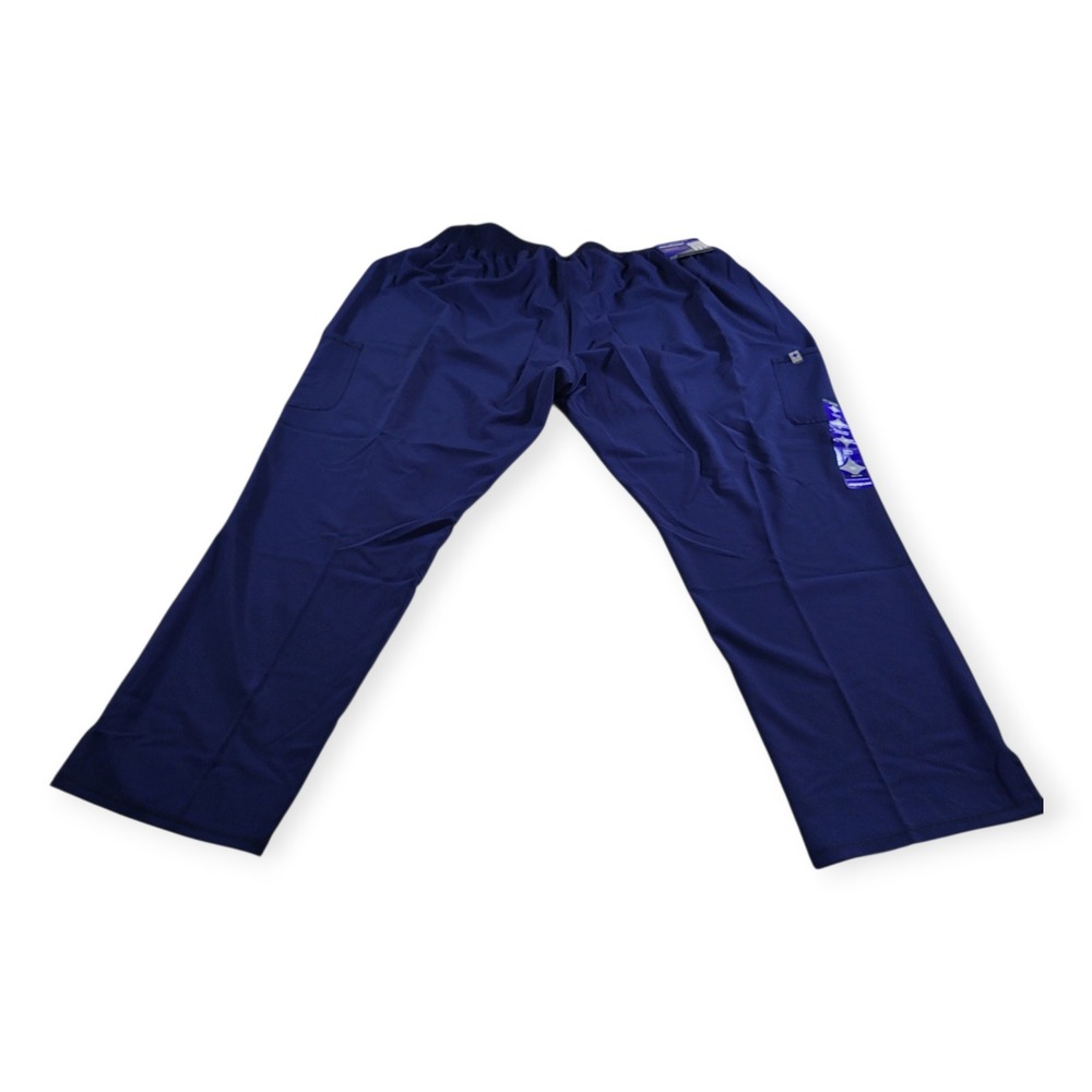 Scrubstar Premium Performance Navy Blue Scrub Pants 3XL Straight Leg WM04B121A - Picture 10 of 11